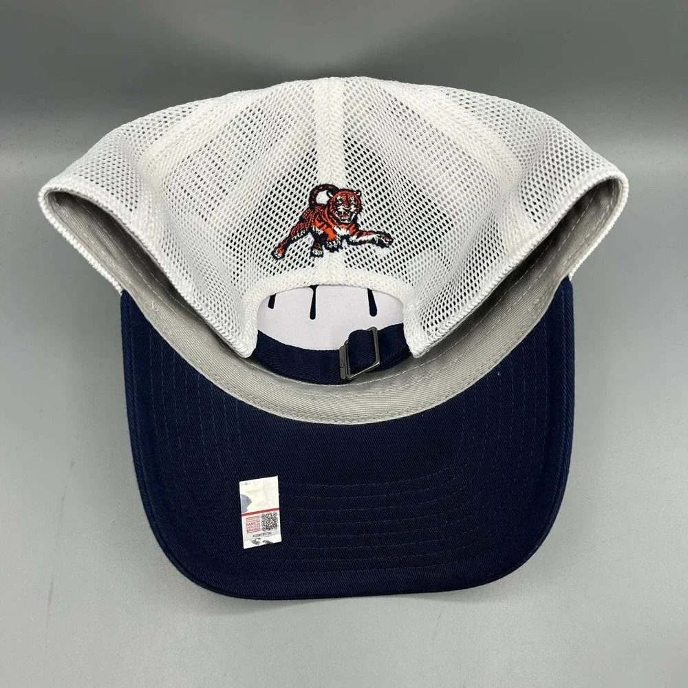 Nike Club Auburn Tigers Trucker Hat Men Blue White Strap Back Cap Cotton New